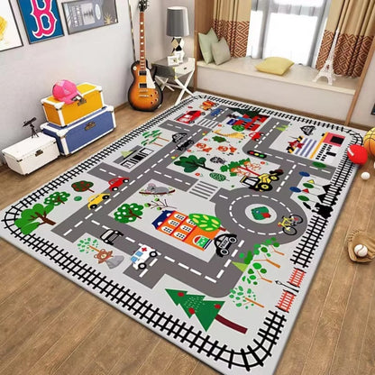 City Traffic Road Play Mat for Kids Vehicle Carpet | Maventa