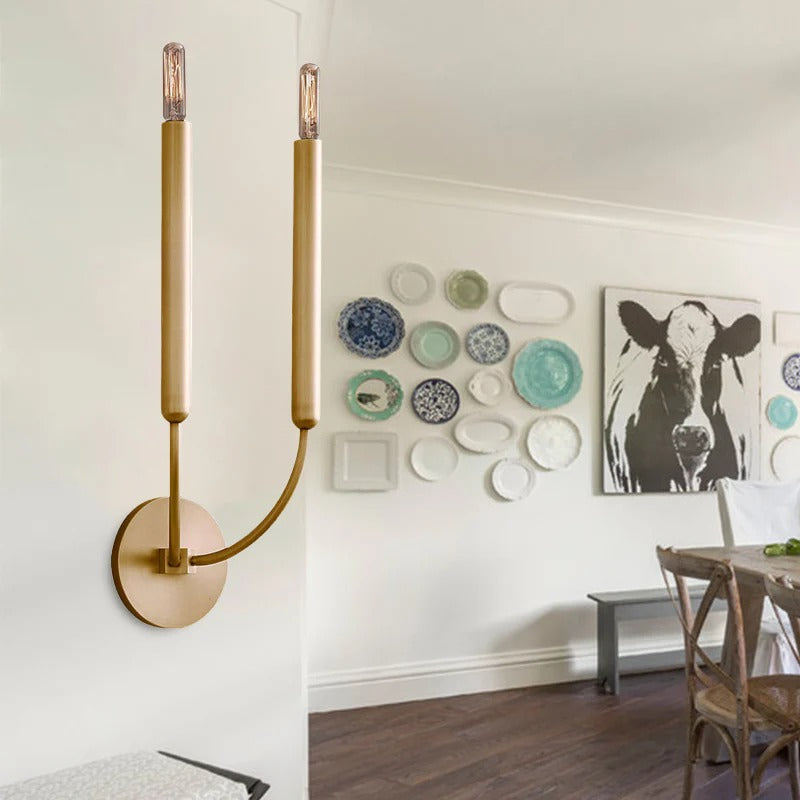 Classic Metal Tube Indoor Wall Lighting Fixture | Lumerea