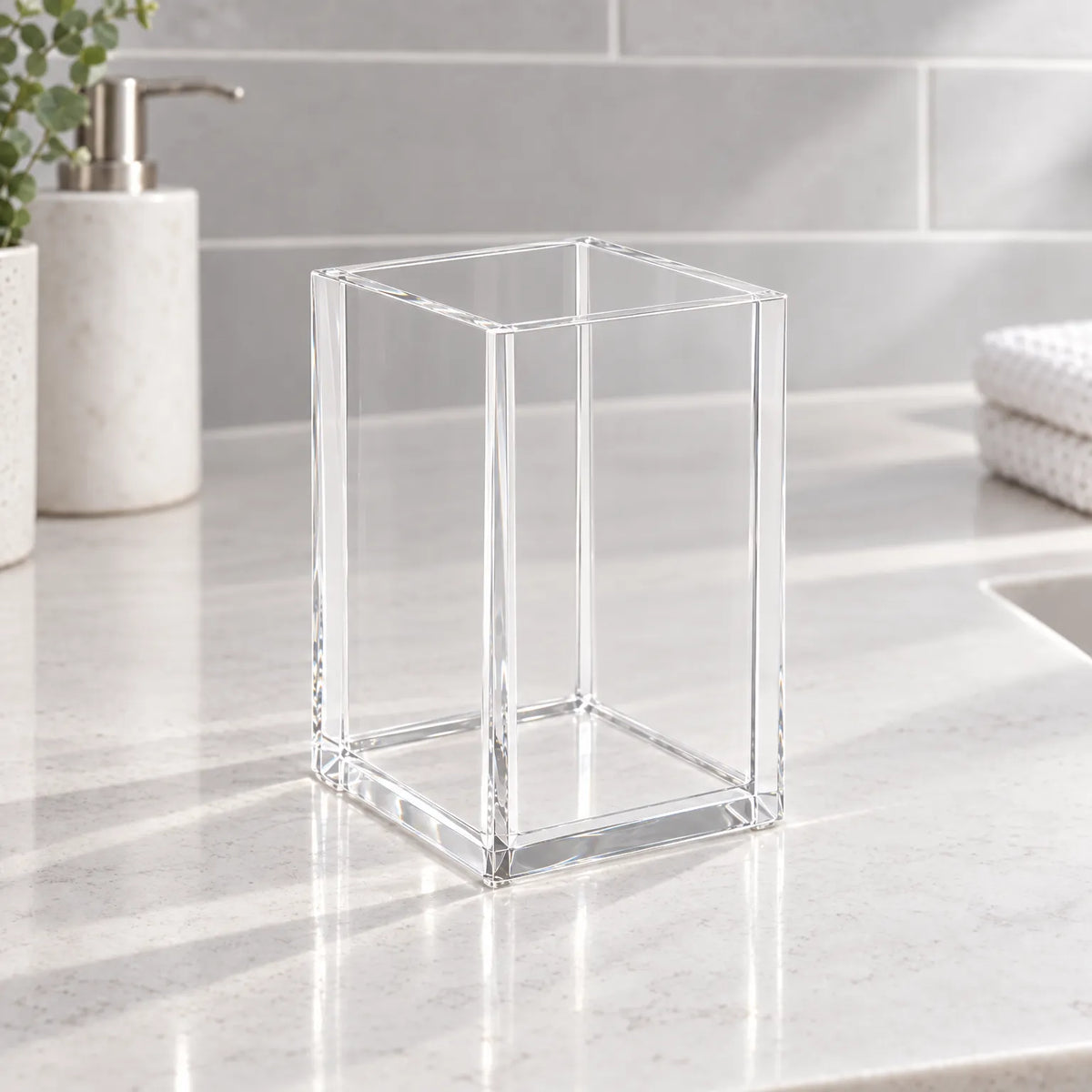 Clear Acrylic Makeup Organizer for Lipstick and Cosmetics