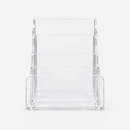 Clear Multi-Slot Makeup Organizer