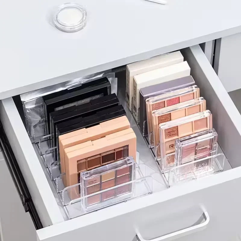 Clear Multi-Slot Makeup Organizer