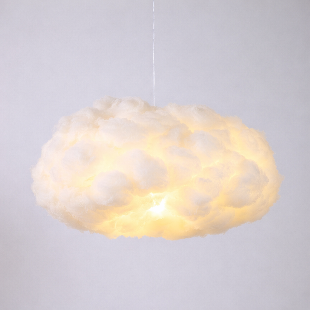 Cloud Style Ceiling Light with Soft Fabric Floating Design | Lunavix