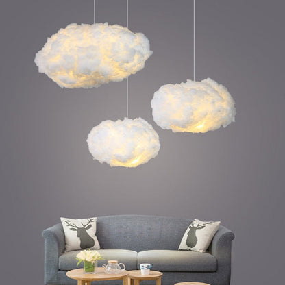 Cloud Style Ceiling Light with Soft Fabric Floating Design | Lunavix