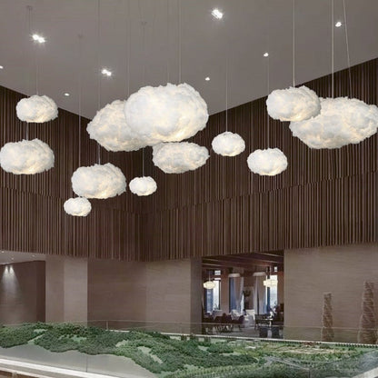 Cloud Style Ceiling Light with Soft Fabric Floating Design | Lunavix