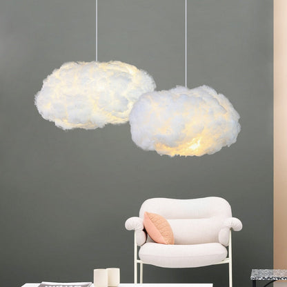 Cloud Style Ceiling Light with Soft Fabric Floating Design | Lunavix