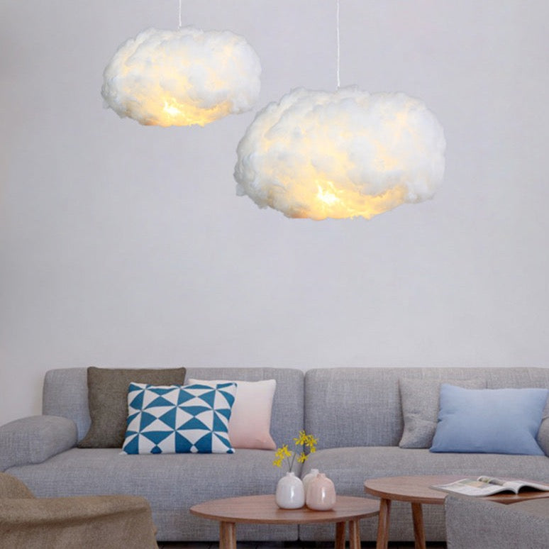 Cloud Style Ceiling Light with Soft Fabric Floating Design | Lunavix
