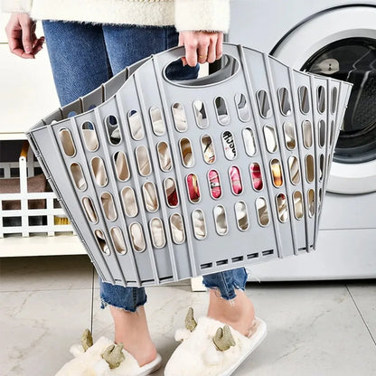 Collapsible Plastic Laundry Basket