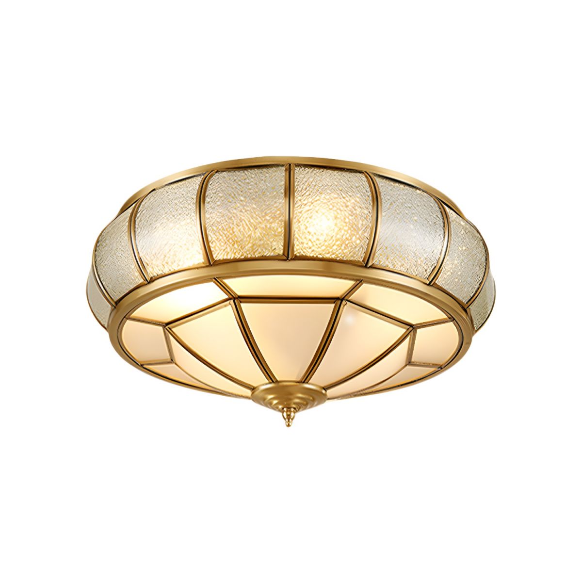 Colonial Flush Mount Ceiling Light Vintage Glass | Silenne