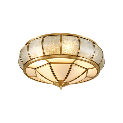 Colonial Flush Mount Ceiling Light Vintage Glass | Silenne