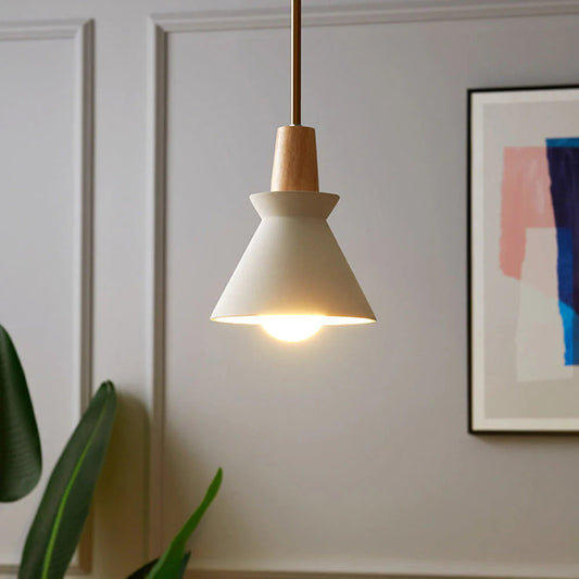 Concrete Cone Pendant Light Scandinavian Style | Parvix