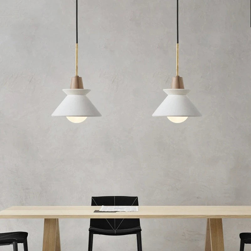 Concrete Cone Pendant Light Scandinavian Style | Parvix