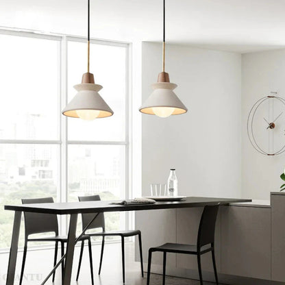 Concrete Cone Pendant Light Scandinavian Style | Parvix