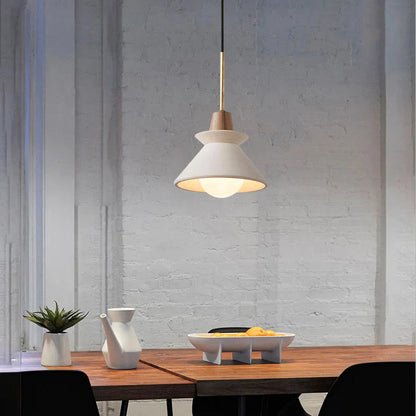 Concrete Cone Pendant Light Scandinavian Style | Parvix