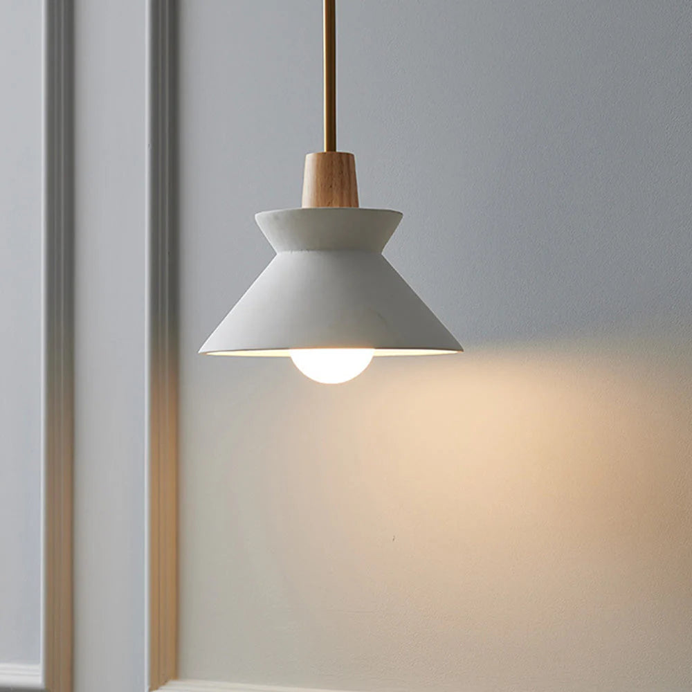 Concrete Cone Pendant Light Scandinavian Style | Parvix