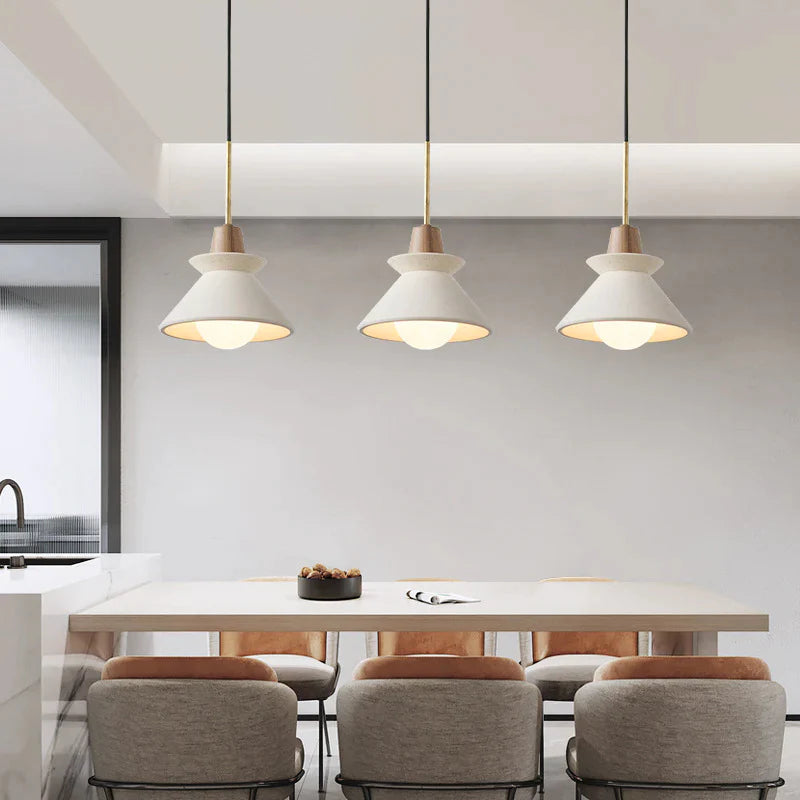 Concrete Cone Pendant Light Scandinavian Style | Parvix