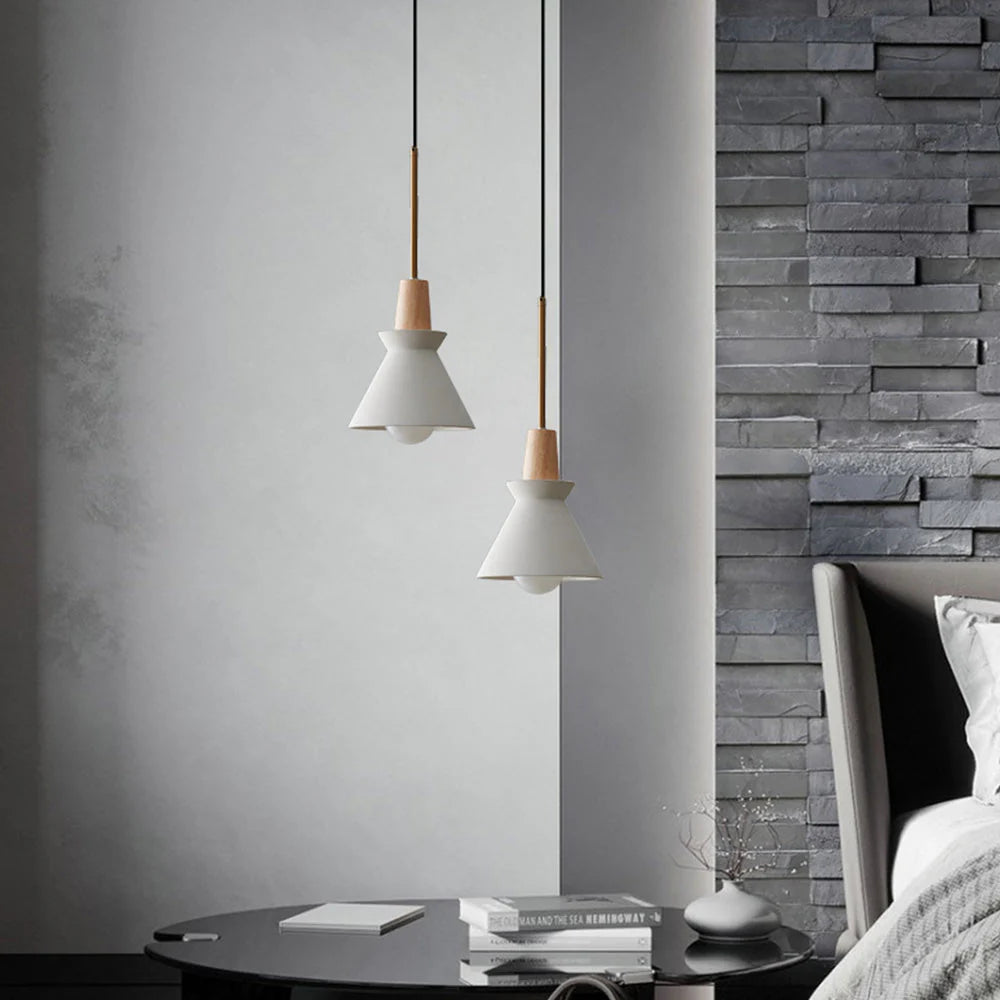 Concrete Cone Pendant Light Scandinavian Style | Parvix