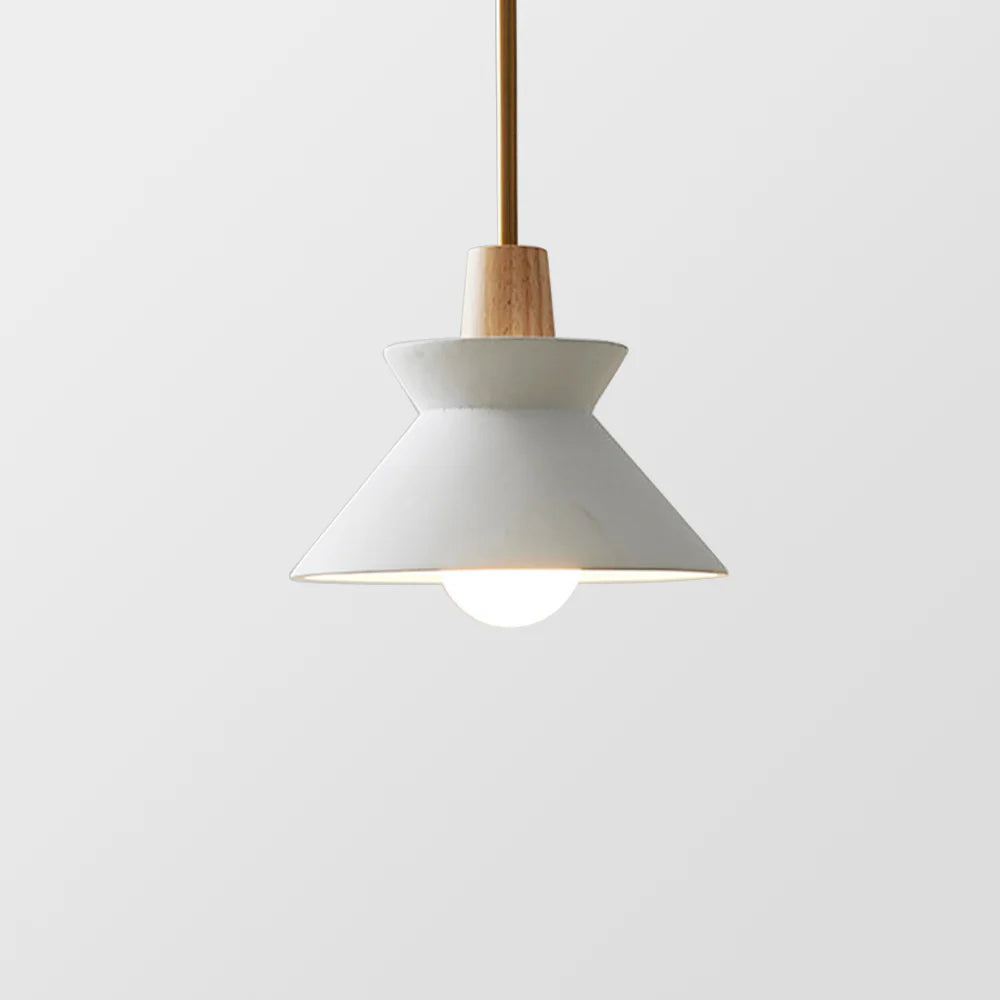 Concrete Cone Pendant Light Scandinavian Style | Parvix