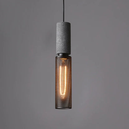 Concrete Cylinder Pendant Light in Urban Design | Valnora