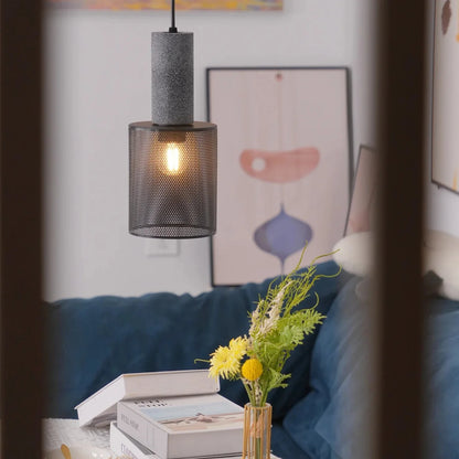 Concrete Cylinder Pendant Light in Urban Design | Valnora