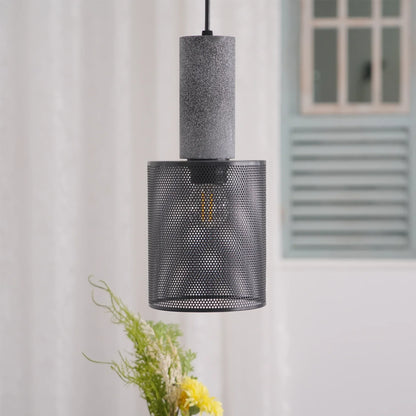Concrete Cylinder Pendant Light in Urban Design | Valnora