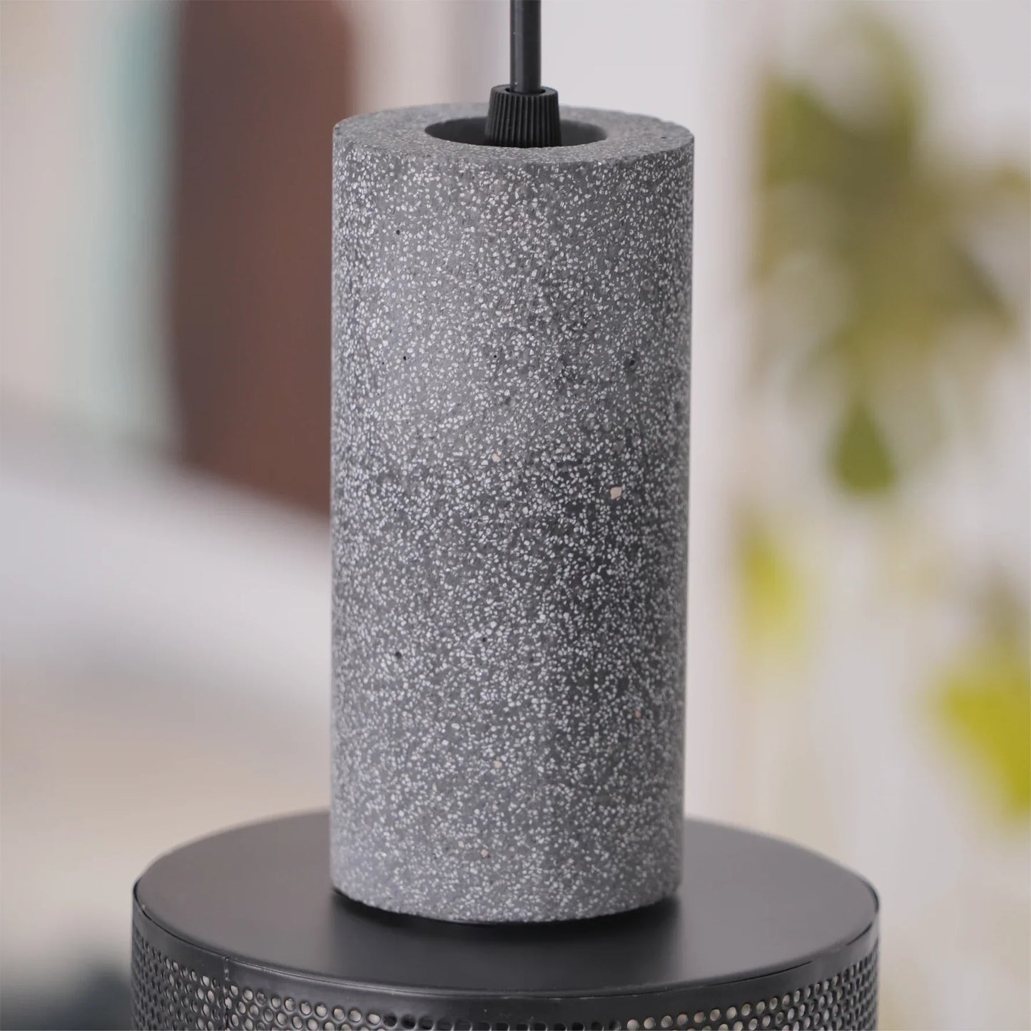 Concrete Cylinder Pendant Light in Urban Design | Valnora