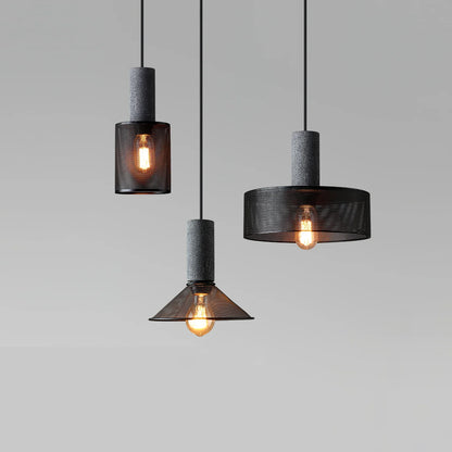 Concrete Cylinder Pendant Light in Urban Design | Valnora
