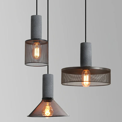 Concrete Cylinder Pendant Light in Urban Design | Valnora