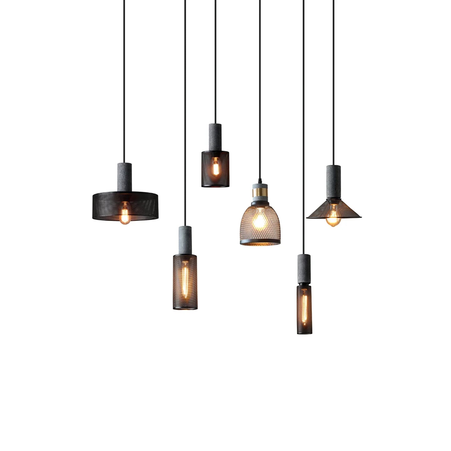 Concrete Cylinder Pendant Light in Urban Design | Valnora