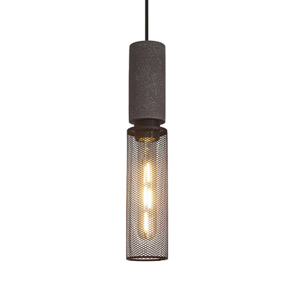 Concrete Cylinder Pendant Light in Urban Design | Valnora