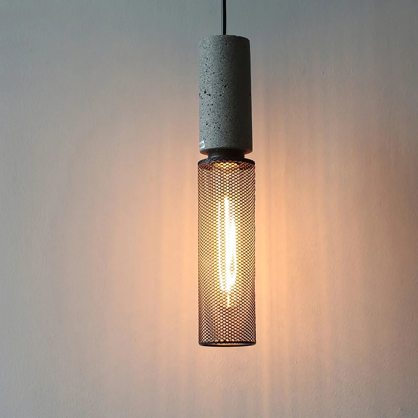 Concrete Cylinder Pendant Light in Urban Design | Valnora