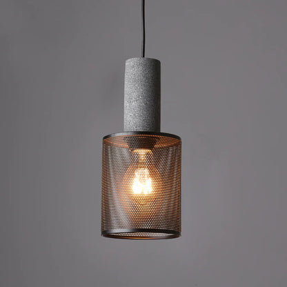 Concrete Cylinder Pendant Light in Urban Design | Valnora