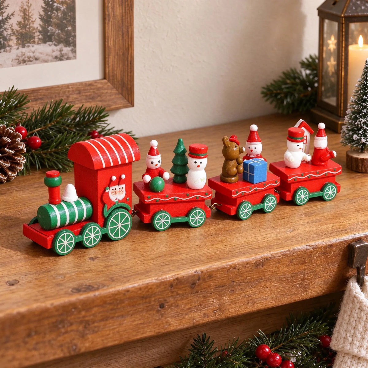 Connected Carriage Christmas Train Ornament