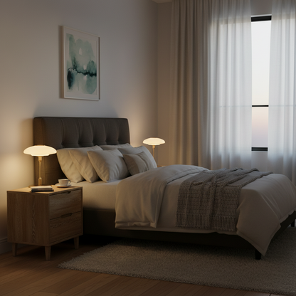 Contemporary Table Lamp | Stylish Bedside Desk Light