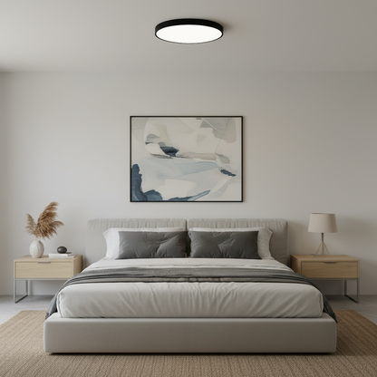 Contemporary Ultra-Thin Flush Mount Ceiling Light | LED Fixture