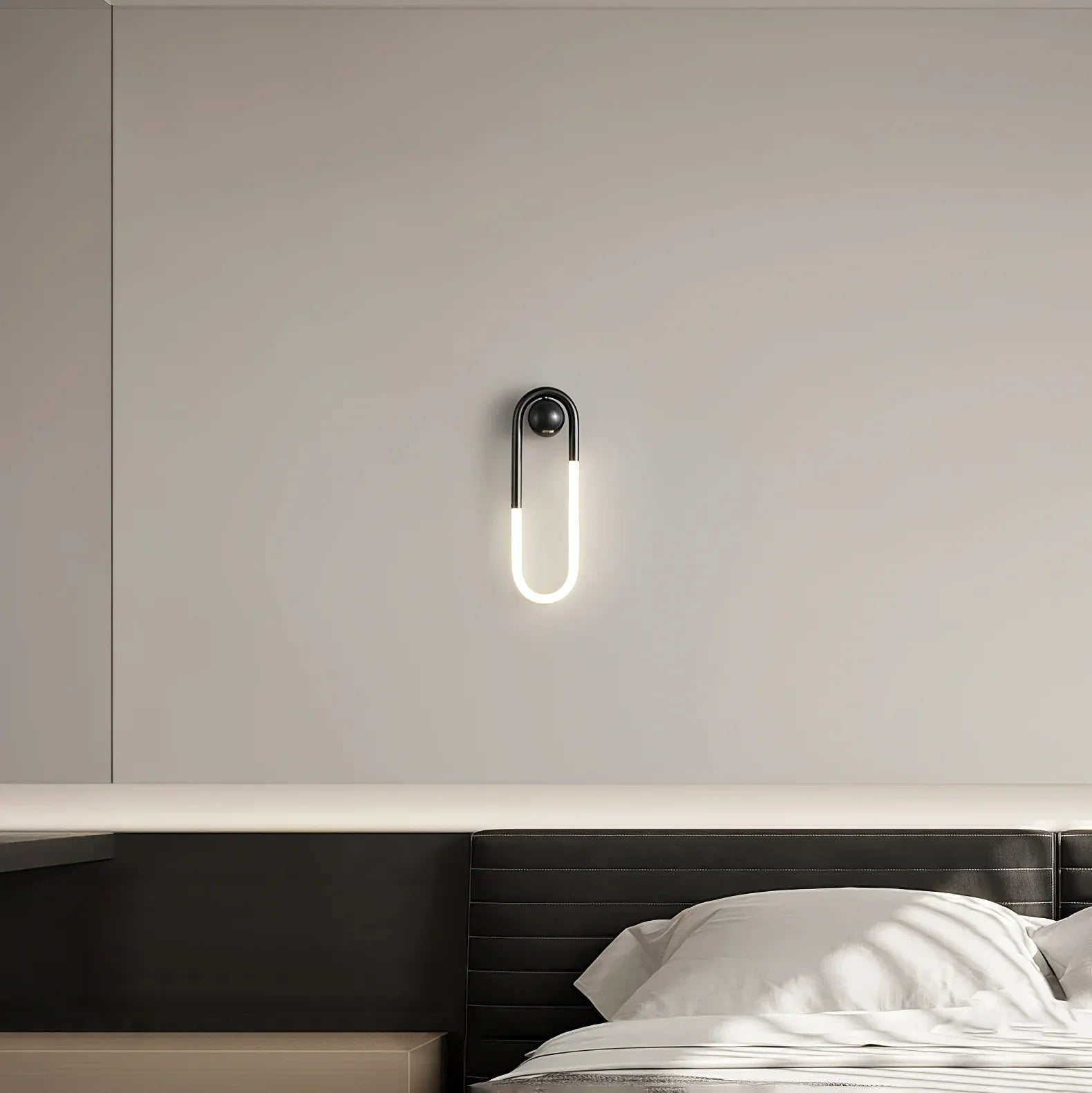 Contemporary Brass Loop LED Wall Light for Interiors | Loopra