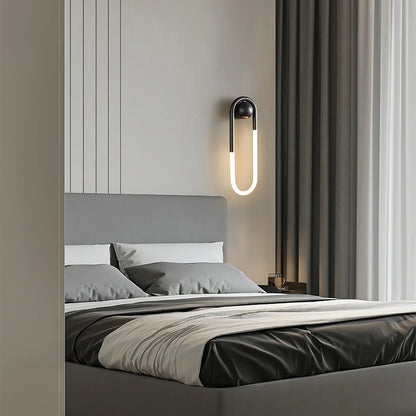 Contemporary Brass Loop LED Wall Light for Interiors | Loopra