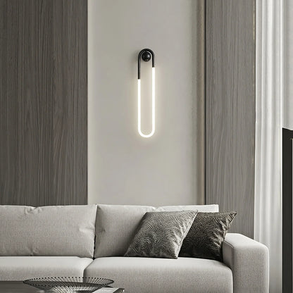 Contemporary Brass Loop LED Wall Light for Interiors | Loopra