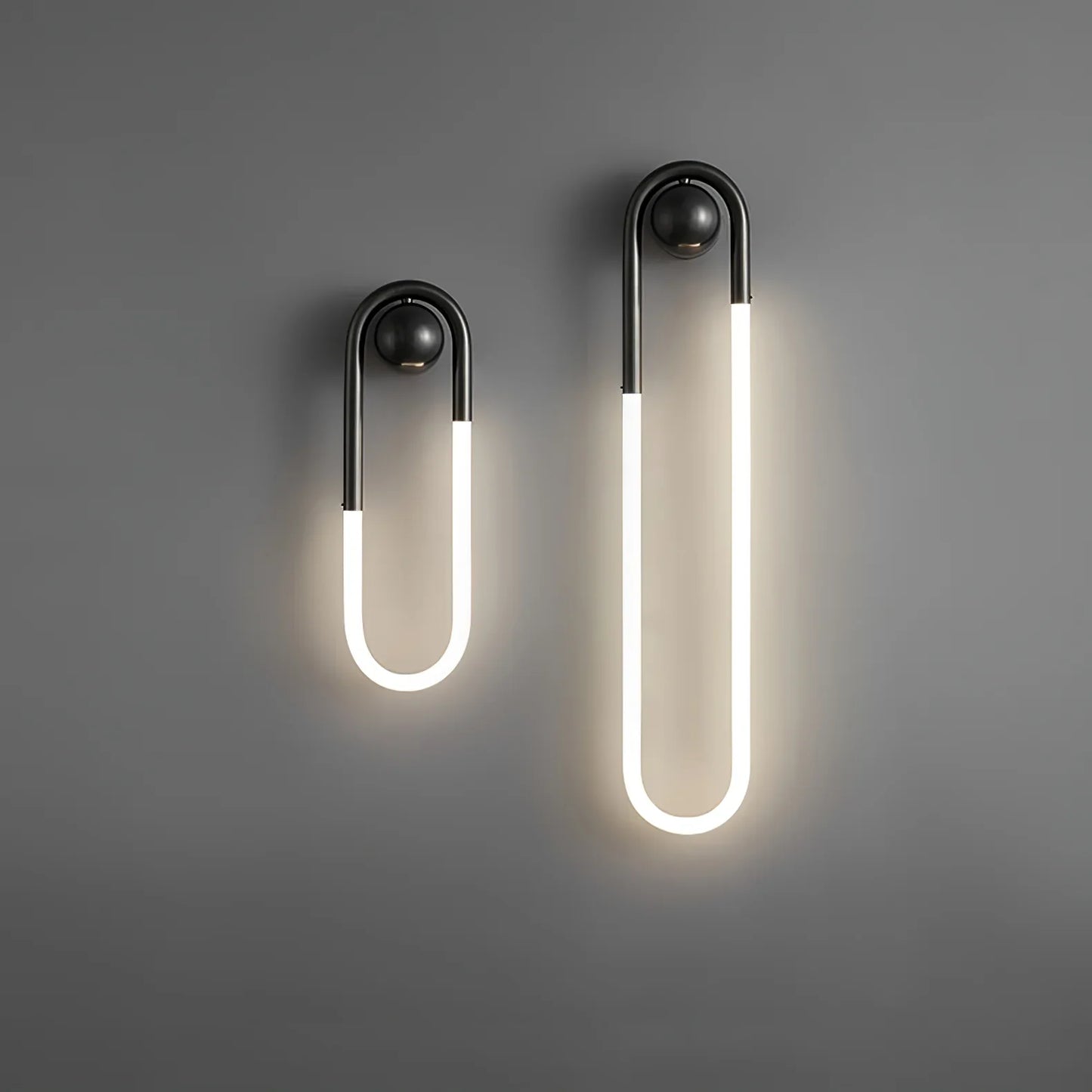Contemporary Brass Loop LED Wall Light for Interiors | Loopra