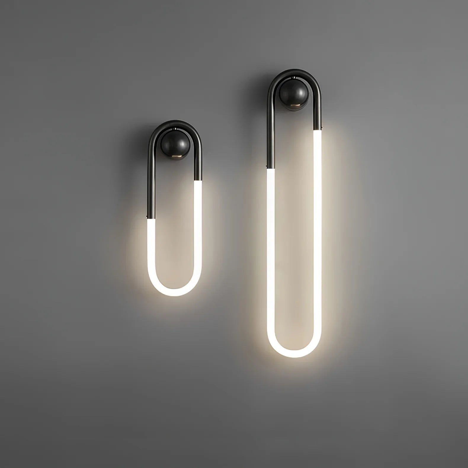 Contemporary Brass Loop LED Wall Light for Interiors | Loopra