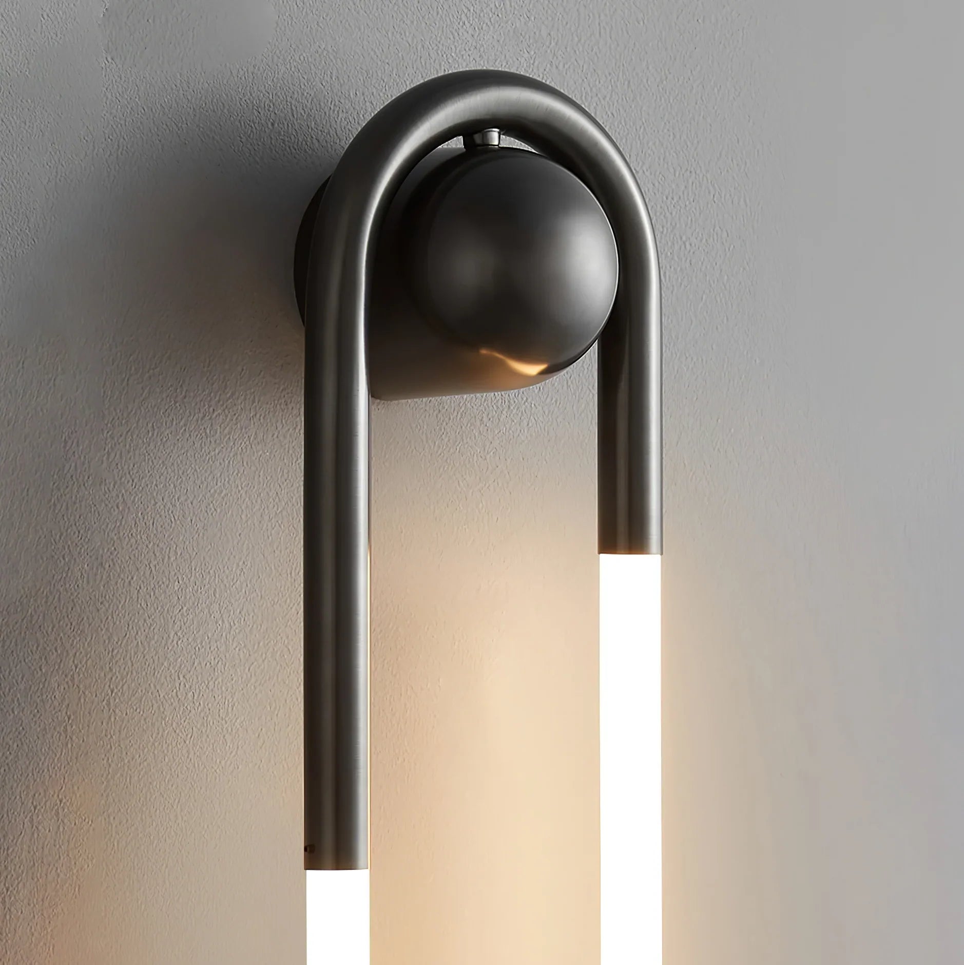 Contemporary Brass Loop LED Wall Light for Interiors | Loopra