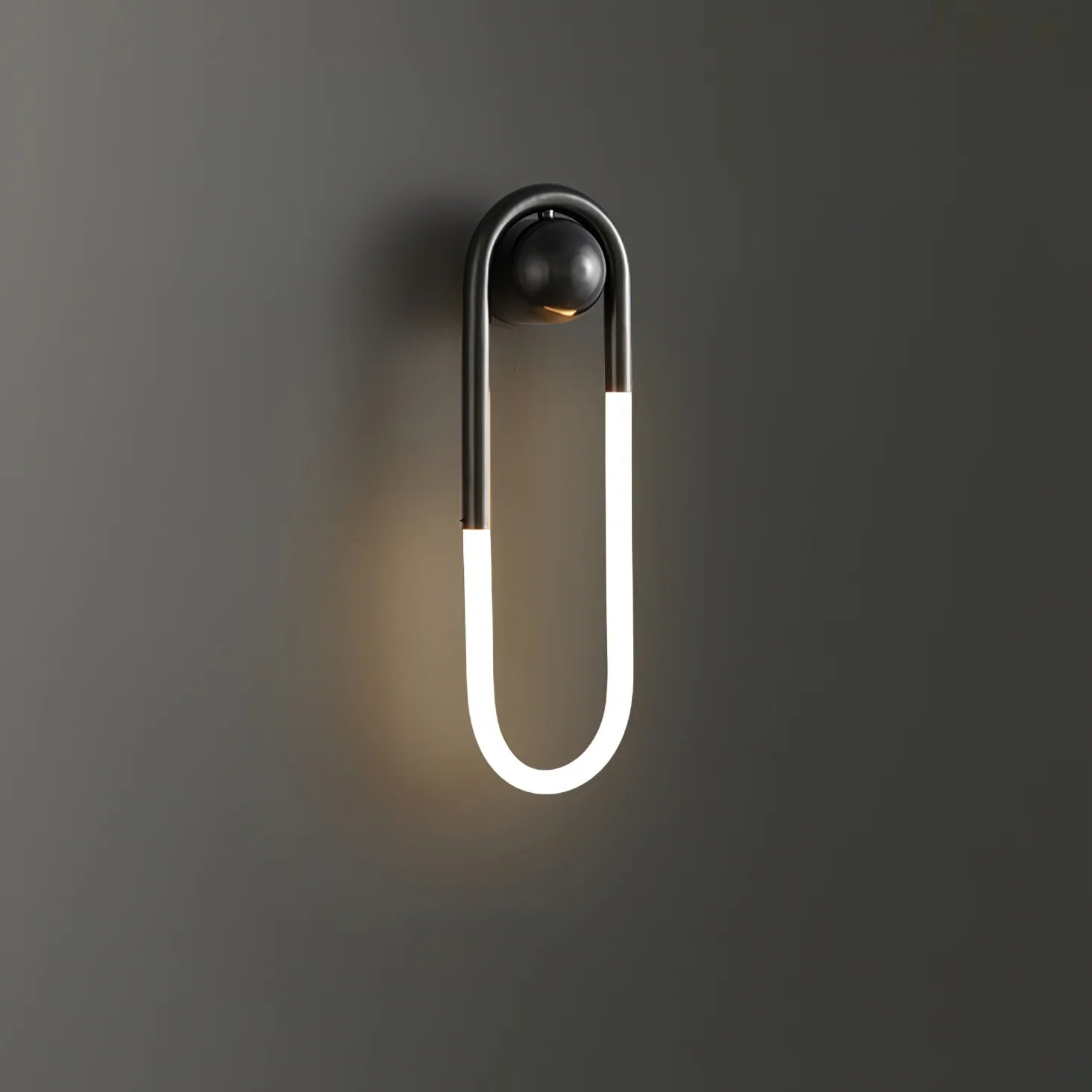 Contemporary Brass Loop LED Wall Light for Interiors | Loopra