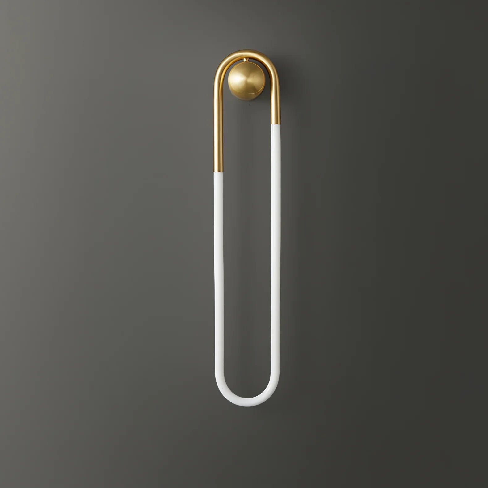 Contemporary Brass Loop LED Wall Light for Interiors | Loopra