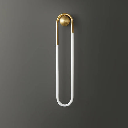 Contemporary Brass Loop LED Wall Light for Interiors | Loopra