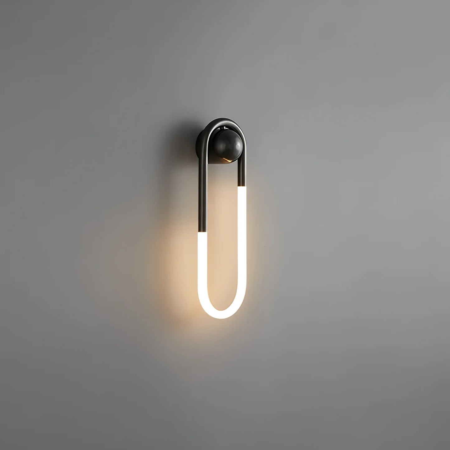 Contemporary Brass Loop LED Wall Light for Interiors | Loopra
