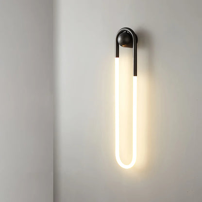Contemporary Brass Loop LED Wall Light for Interiors | Loopra