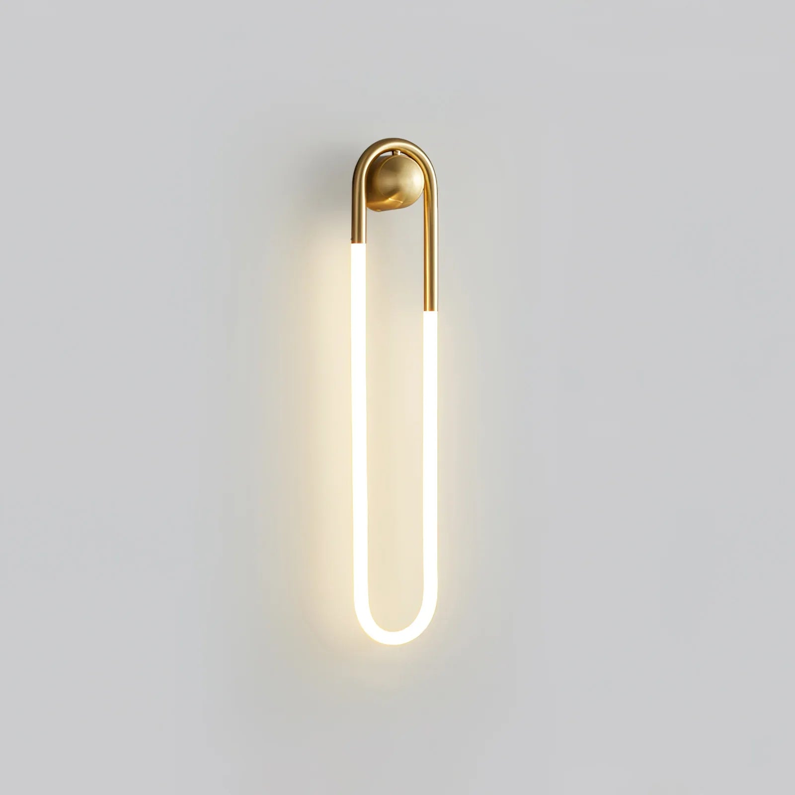 Contemporary Brass Loop LED Wall Light for Interiors | Loopra