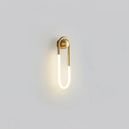 Contemporary Brass Loop LED Wall Light for Interiors | Loopra