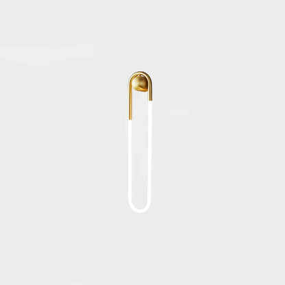 Contemporary Brass Loop LED Wall Light for Interiors | Loopra
