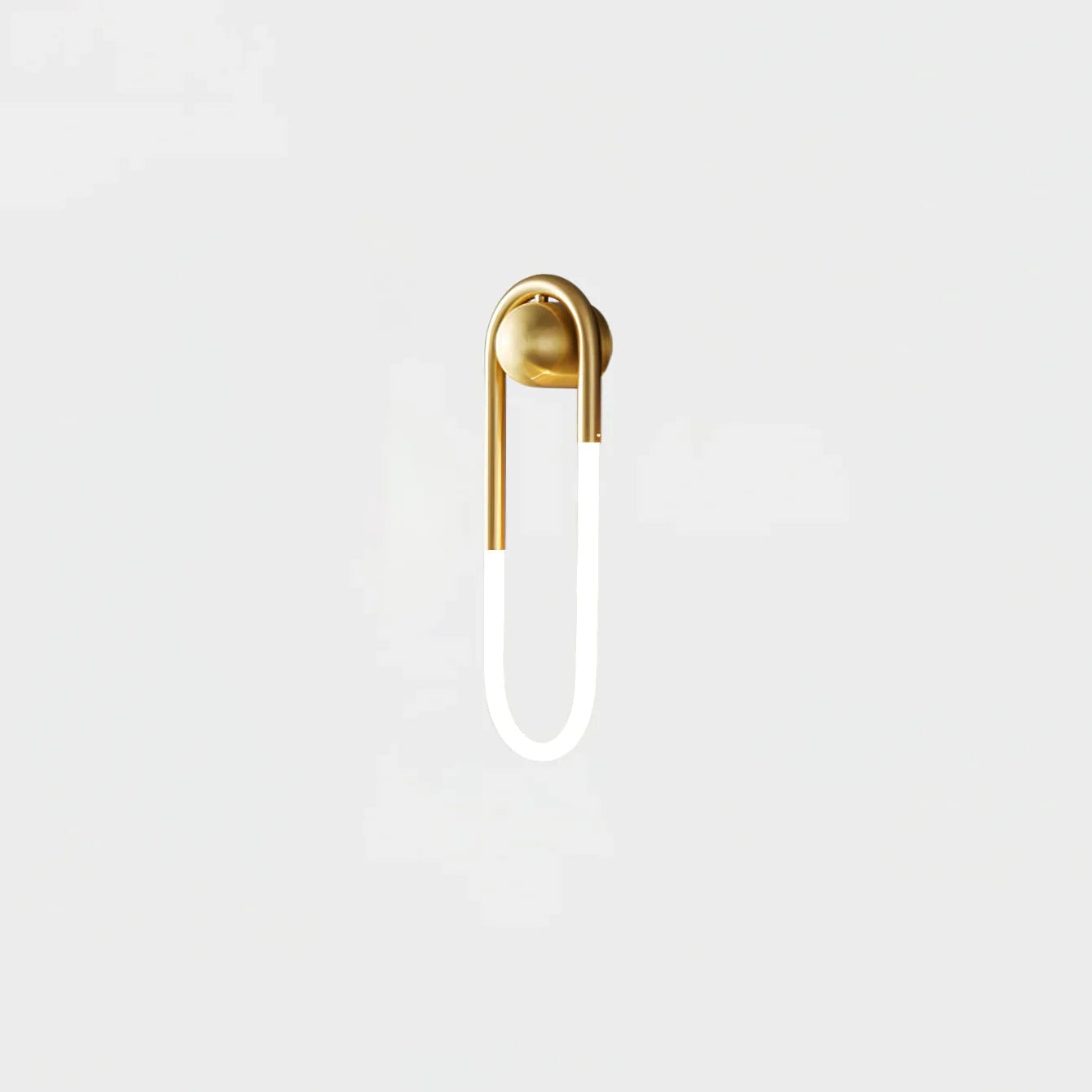 Contemporary Brass Loop LED Wall Light for Interiors | Loopra
