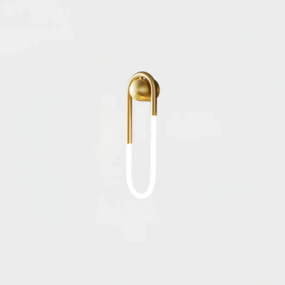 Contemporary Brass Loop LED Wall Light for Interiors | Loopra